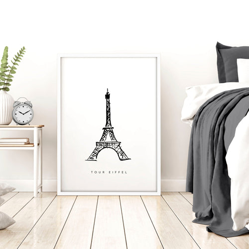 Extra Large Wall Arts | Set of 3 Paris Landmarks Wall art Prints