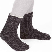 Sock Stack Extra Warm Men's Thermal Chunky Slipper Socks With Non Slip Grips Sherpa