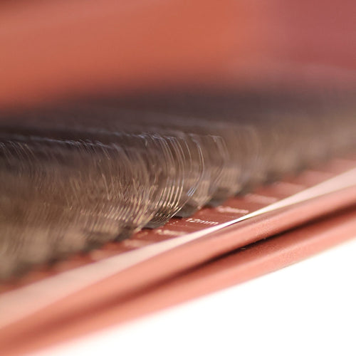 Brown W Lash Single Length 16 Row Tray