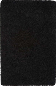 Washable Black Shaggy Rug