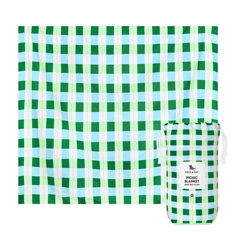 Dock & Bay Picnic Blanket - Apple Tart: Large (170x170cm)