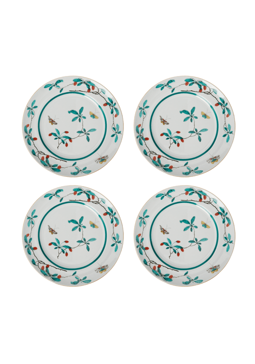 Famille Verte Dessert Plates - Set of 4