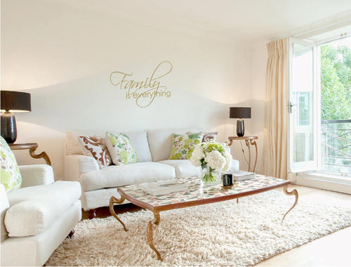 Family is Everything Wall Sticker Quote – Inspirational Home Decor