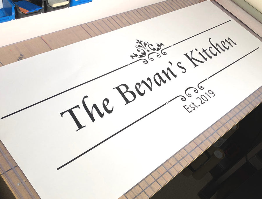 Family Established Wall Sticker | Personalised Family Name Vinyl Decal