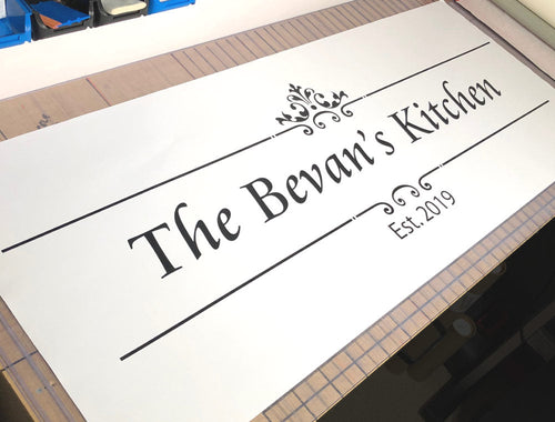 Family Established Wall Sticker | Personalised Family Name Vinyl Decal