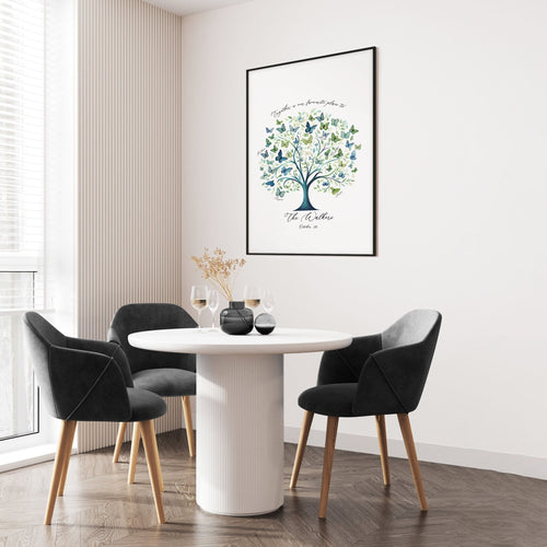 Family Tree Print | Set of 1 Botanical Wall art Prints