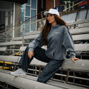 Blue Diamond Acid Wash Hoodie