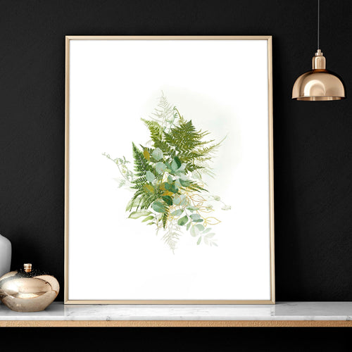Botanical art prints | set of 3 wall art for living room