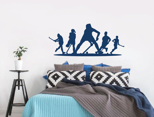 Field Hockey Wall Sticker - Transform Your Space with Dynamic Sports Art!