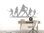 Field Hockey Wall Sticker - Transform Your Space with Dynamic Sports Art!