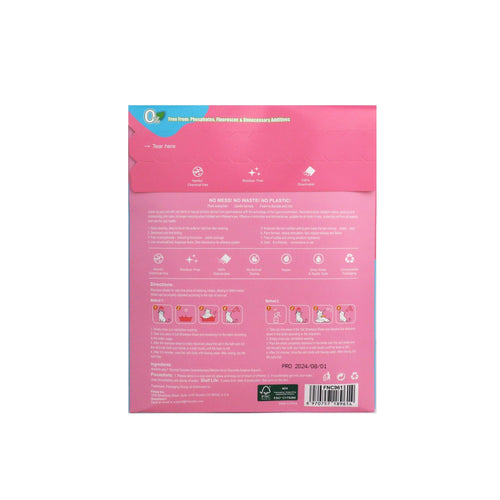 Finice Cat Shampoo Sheets – Plant-Based, Anti-Itch & Deodorising, Elegant Floral, 32 Washes