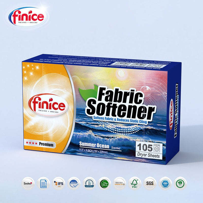 Finice Fabric Softener Dryer Sheets - 105 Sheets