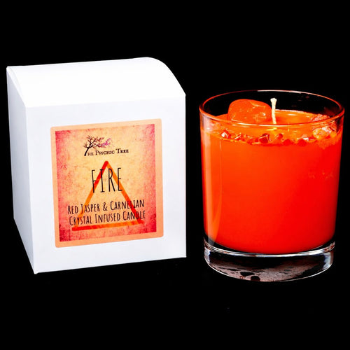 Fire Elements - Crystal Infused Scented Candle
