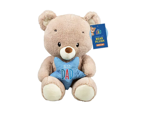 Plush Bear Best Dad 30cm