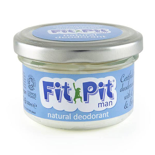 Fit Pit Natural Deodorant for Men COSMOS Organic Plastic Free