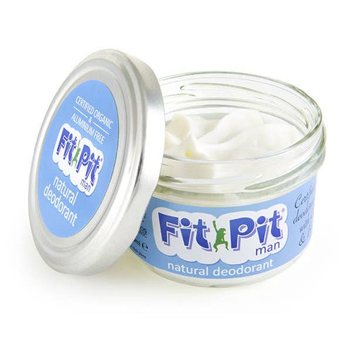 Fit Pit Natural Deodorant for Men COSMOS Organic Plastic Free