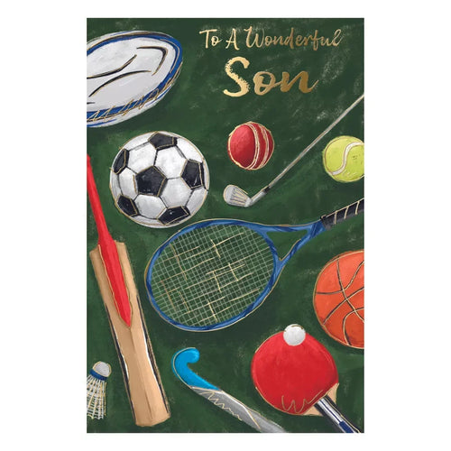 TO  A WONDERFULL SON  BIRTHDAY CARD
