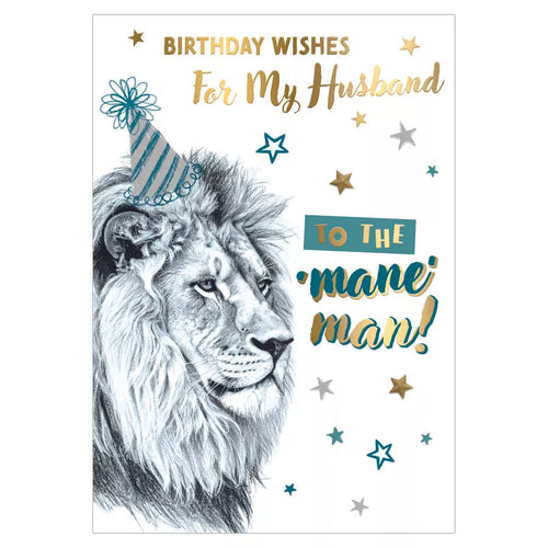 birthday wishes   for  my husband  card