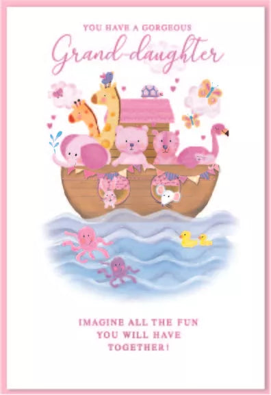 new born card you have a gorgeous grandaughter card
