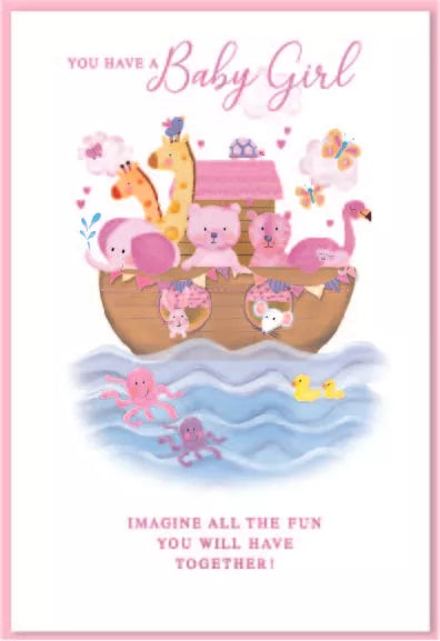 New Born Baby Girl   card