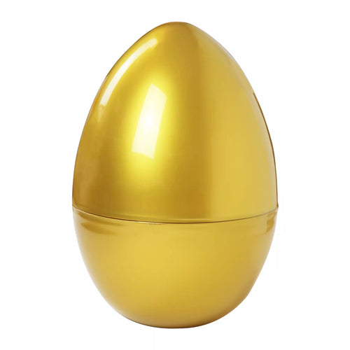 Plastic Egg Jumbo Gold 14"  metal  gold