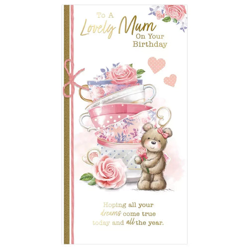 to  a lovely  mum on your birthday card
