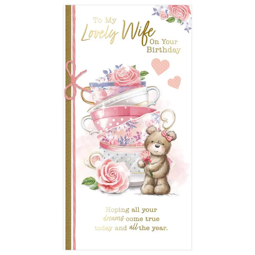 to  my  lovely wife on your  birthday  card