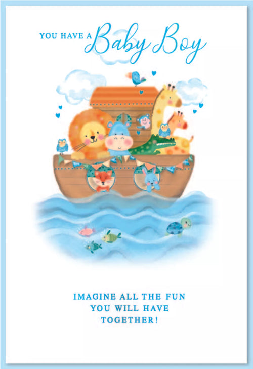 New Born Baby Boy   card