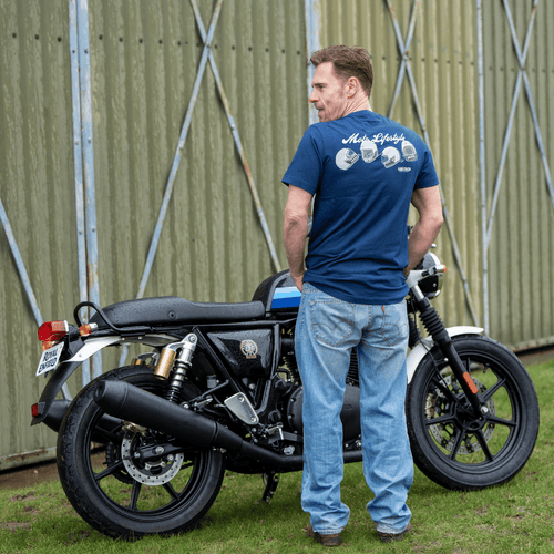 Navy U&C Helmet Tee