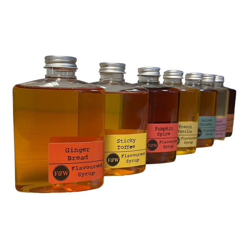 Flavoured Syrups for Coffee & Desserts – 250ml Bottle