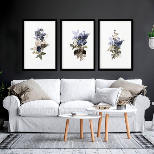 Wall art for homes | set of 3 wall art for living room