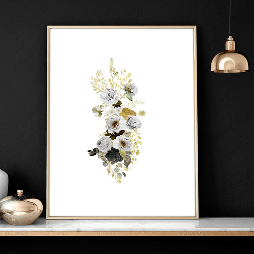 Living Room Wall Pictures – Set of 3 Floral Prints
