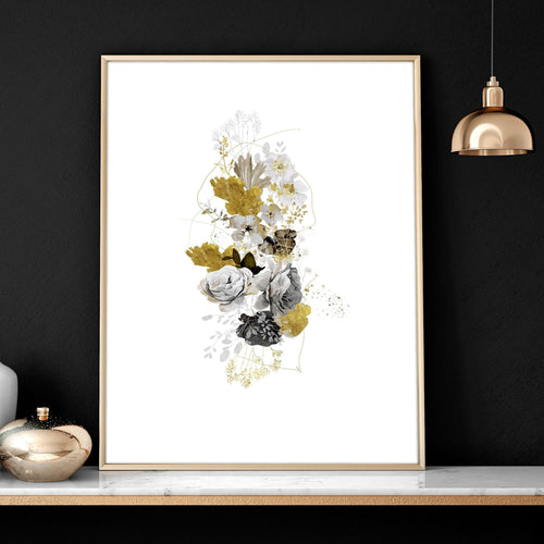 Living Room Wall Pictures – Set of 3 Floral Prints