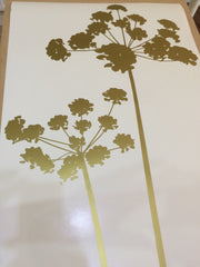 Large Silhouette Flowers Wall Sticker Decal