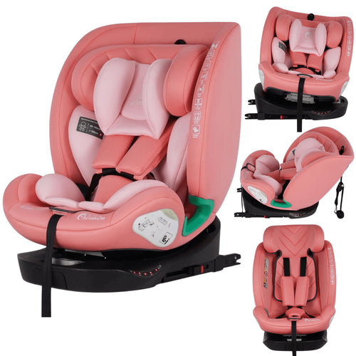 For Your Little One AllStage 360 0/1/2/3 ISOFIX I-Size Car Seat - Blush Rose (Birth-12 Years)