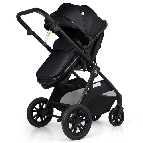 For Your Little One Cruise 3 In 1 Travel System With Car Seat - Eclipse Black (Free Cupholder / Seat Liner Included!)