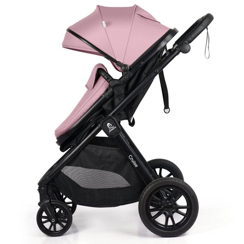For Your Little One Cruise 3 In 1 Travel System With Car Seat - Blush Rose (Free Cupholder And Seat Liner Included!)