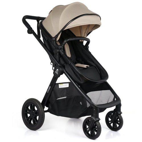 For Your Little One Cruise 3 In 1 Travel System With Car Seat - Dune Beige (Free Cupholder And Seat Liner Included!)