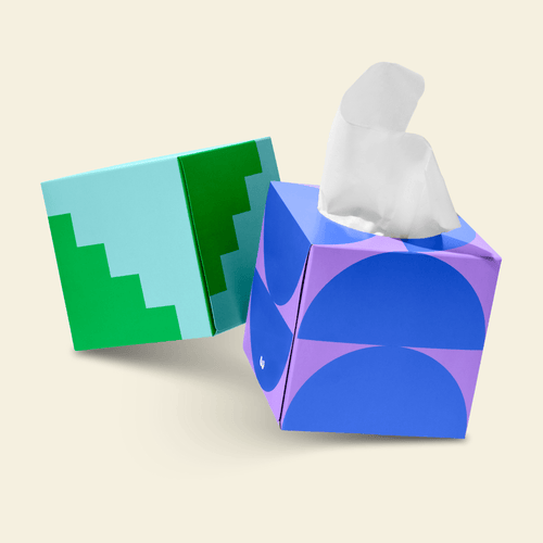 100% Recycled Sustainable Facial Tissues