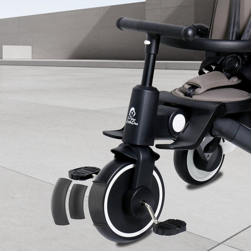 Foryourlittleone Xplor Plus 6 in 1 Foldable Trike - Jet Black (10m-4y)