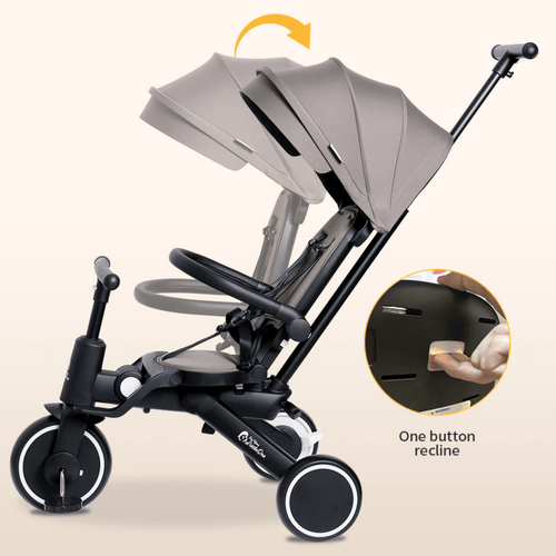 Foryourlittleone Xplor Plus 6 in 1 Foldable Trike - Pastel Pink (10m-4y)