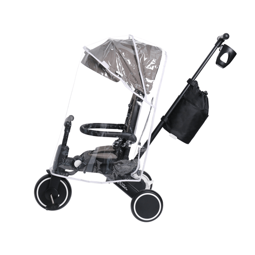 Foryourlittleone Xplor Ultimate 6 in 1 Foldable Trike - Jet Black (10m-4y)