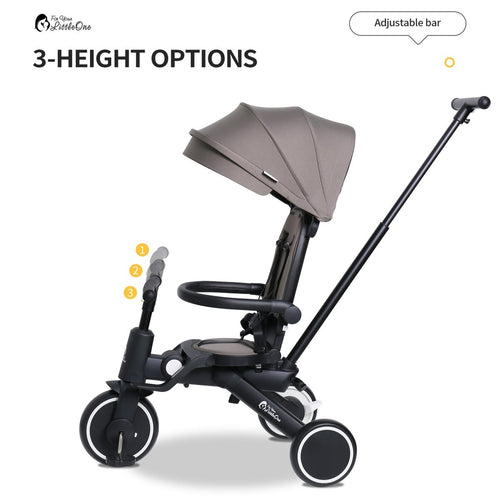 Foryourlittleone Xplor Ultimate 6 in 1 Foldable Trike - Pastel Pink (10m-4y)