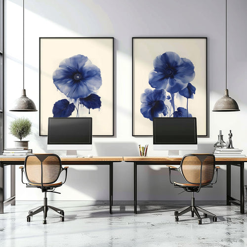 Framed Art On Wall | Set of 2 Botanical Wall art Prints