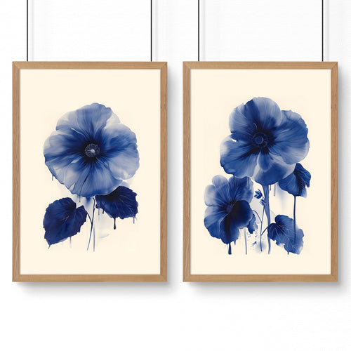 Framed Art On Wall | Set of 2 Botanical Wall art Prints