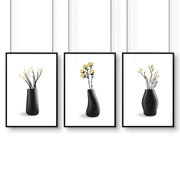 Framed Art Wall | Set of 3 Botanical Wall art Prints
