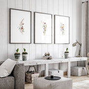 Framed Floral Prints | Set of 3 wall art prints