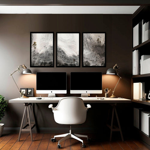 Pictures for Office | Framed Landscape Print Set of 3