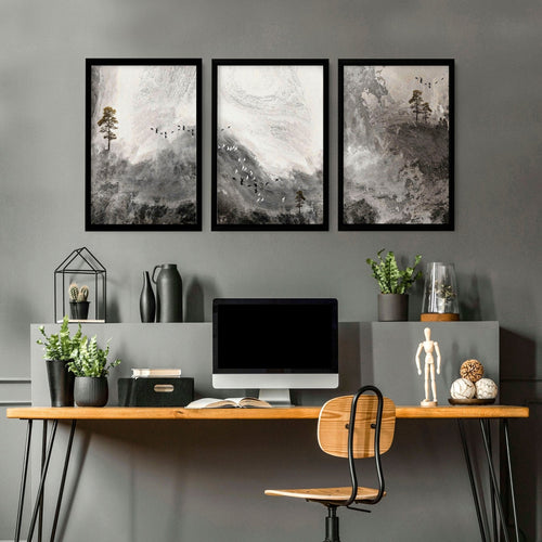 Pictures for Office | Framed Landscape Print Set of 3