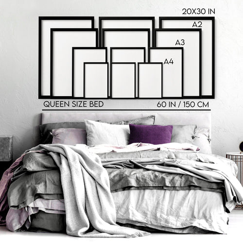 Framed Posters | Set of 3 Beach Decor Wall art Prints